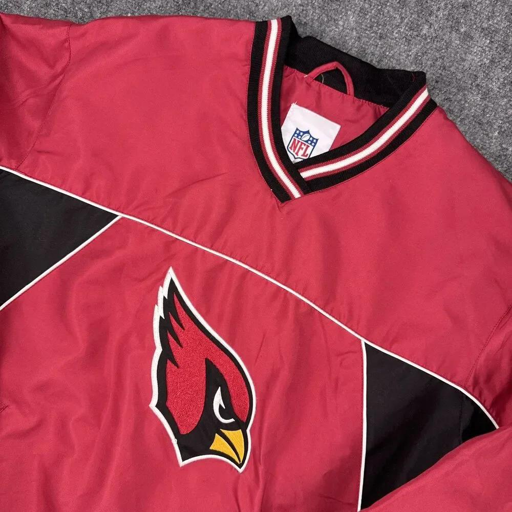 Nwt NFL Team Apparel Arizona Cardinals Logo Adult M Pullover Windbreaker